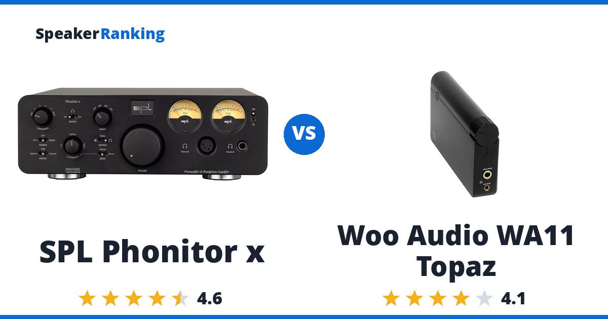 SPL Phonitor x vs Woo Audio WA11 Topaz