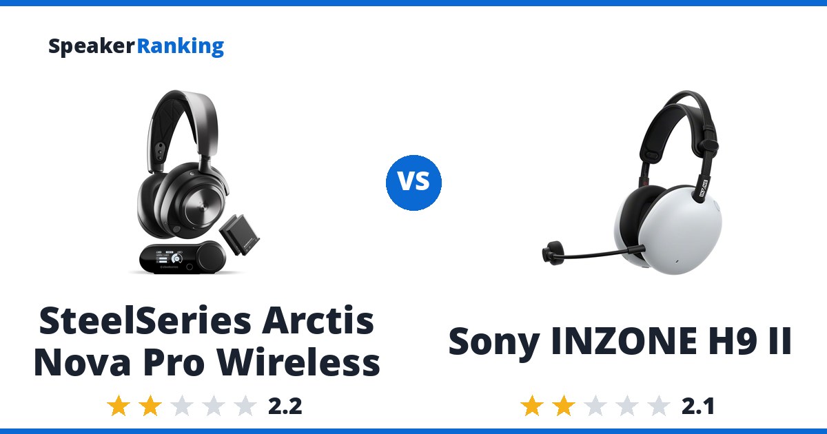 SteelSeries Arctis Nova Pro Wireless vs Sony INZONE H9 II