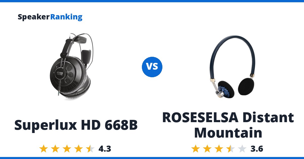 Superlux HD 668B vs ROSESELSA Distant Mountain
