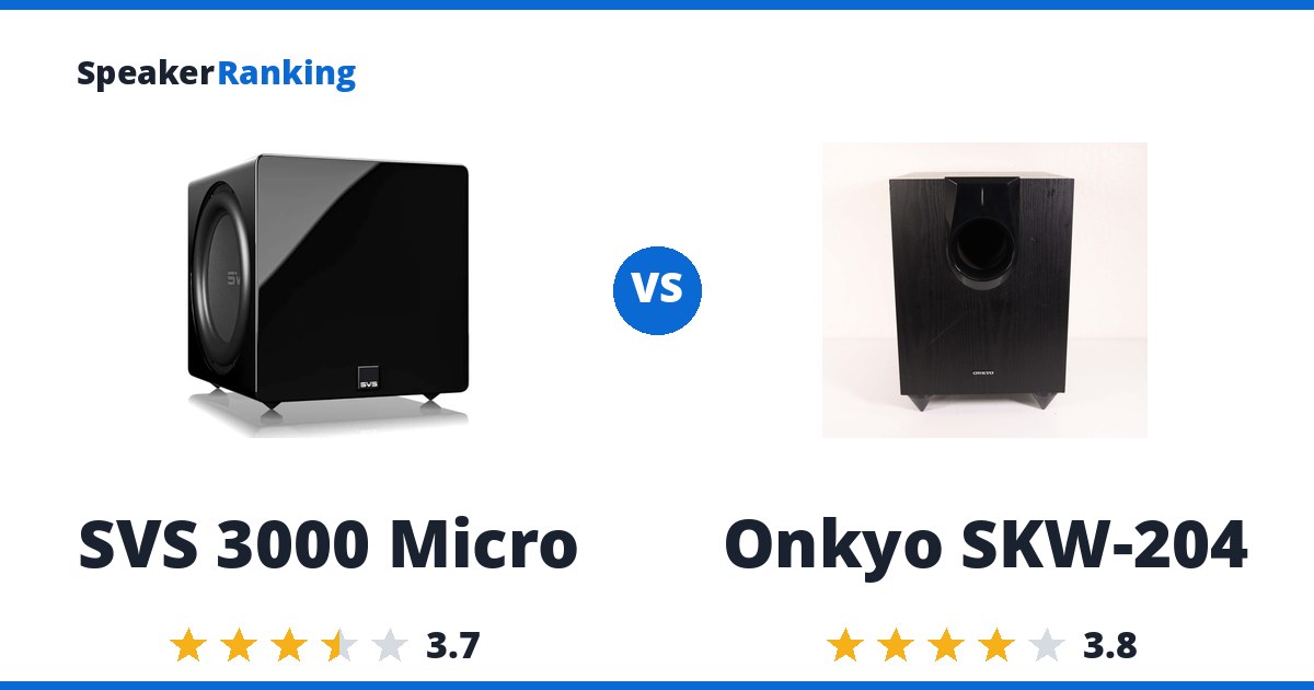 SVS 3000 Micro vs Onkyo SKW-204