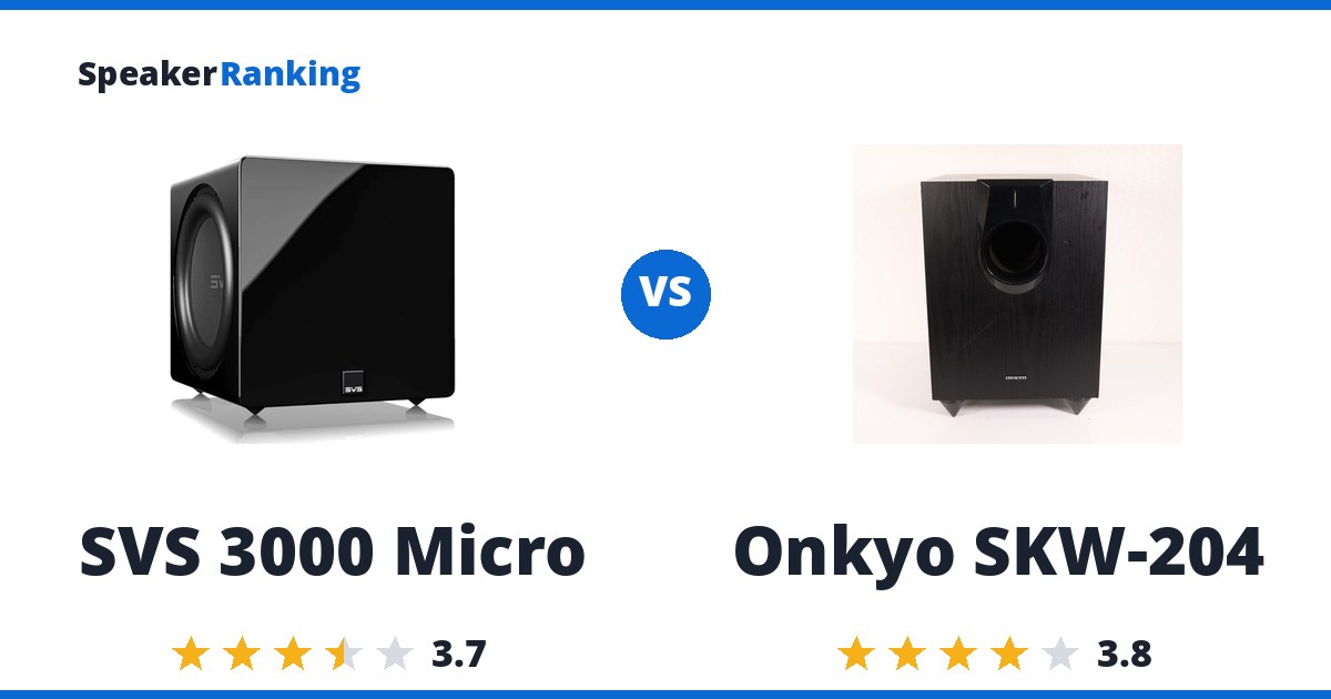 SVS 3000 Micro vs Onkyo SKW-204