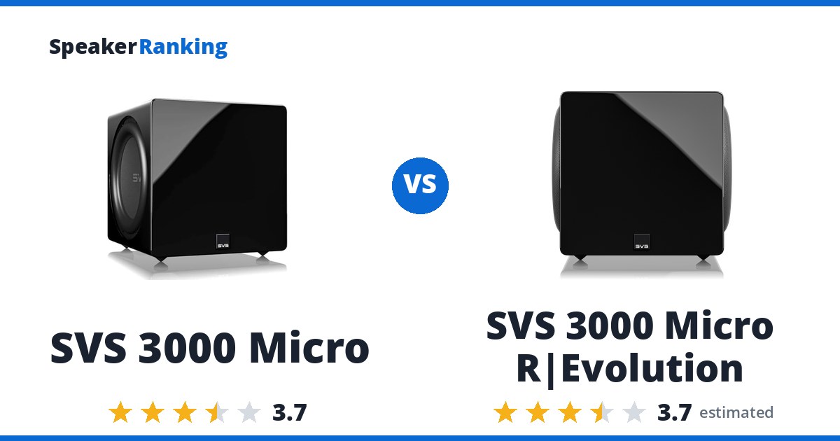 SVS 3000 Micro vs SVS 3000 Micro R|Evolution