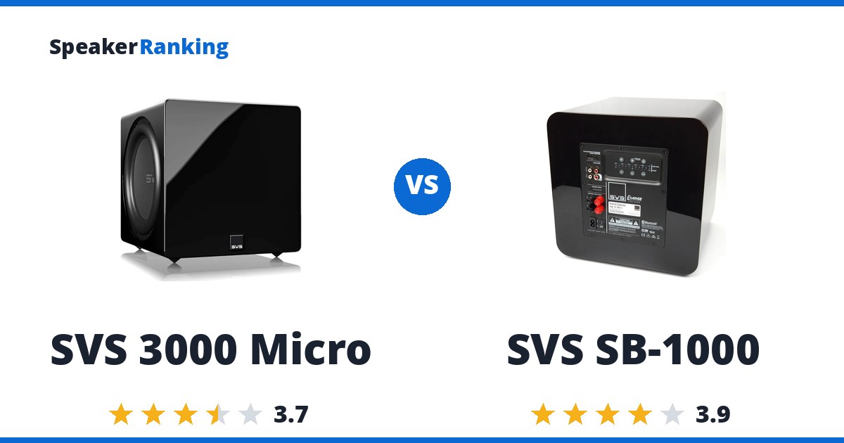 SVS 3000 Micro vs SVS SB-1000