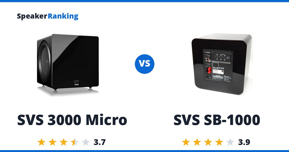 SVS 3000 Micro vs SVS SB-1000