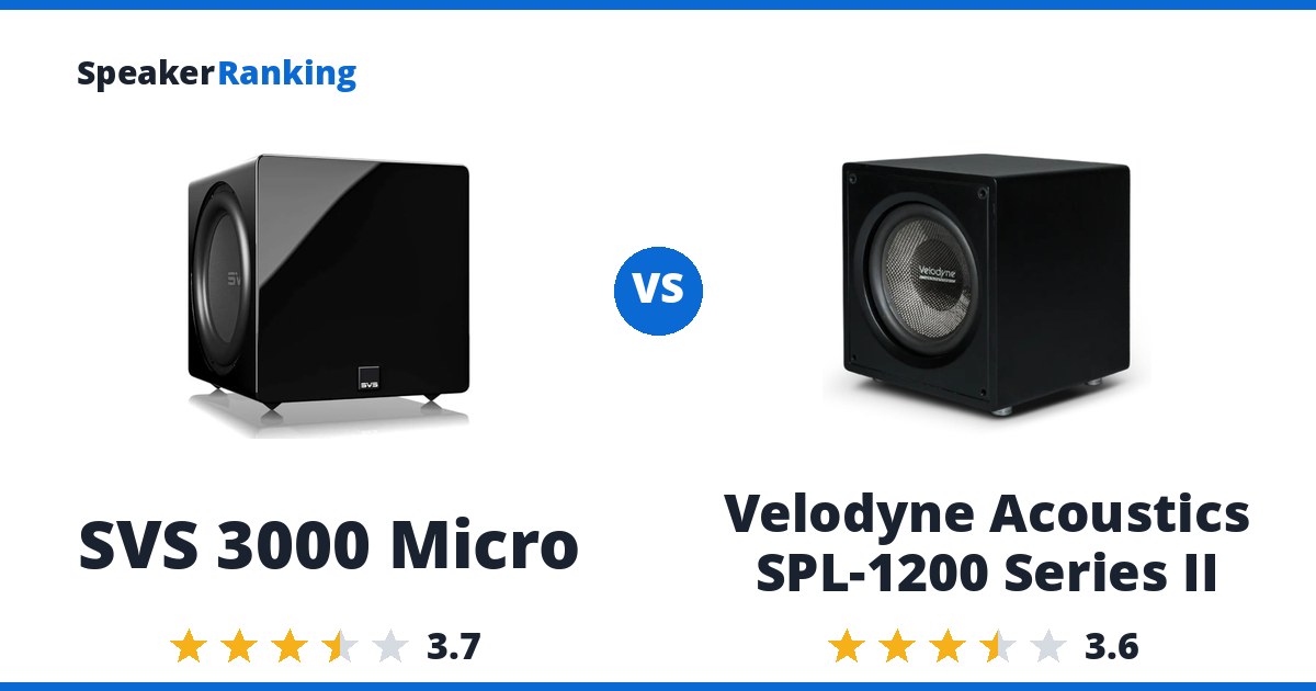 SVS 3000 Micro vs Velodyne Acoustics SPL-1200 Series II