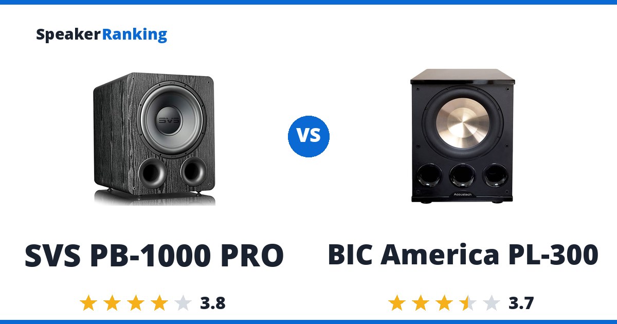 SVS PB-1000 PRO vs BIC America PL-300