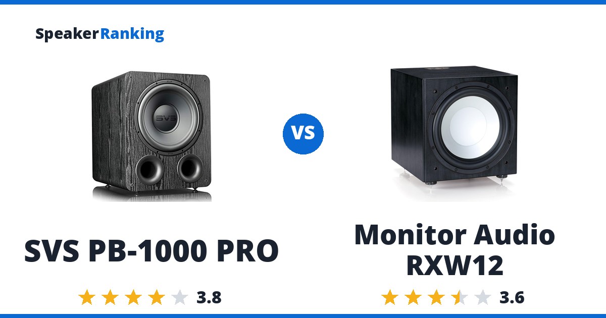 SVS PB-1000 PRO vs Monitor Audio RXW12