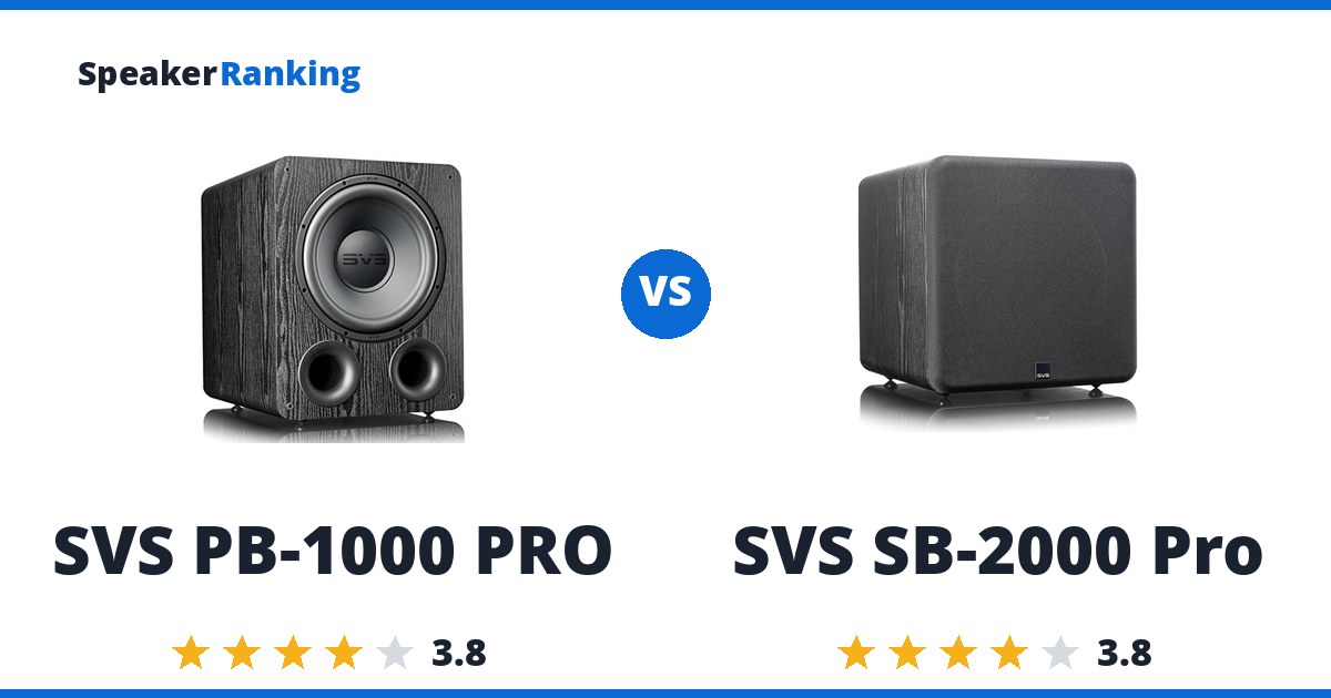 SVS PB-1000 PRO vs SVS SB-2000 Pro