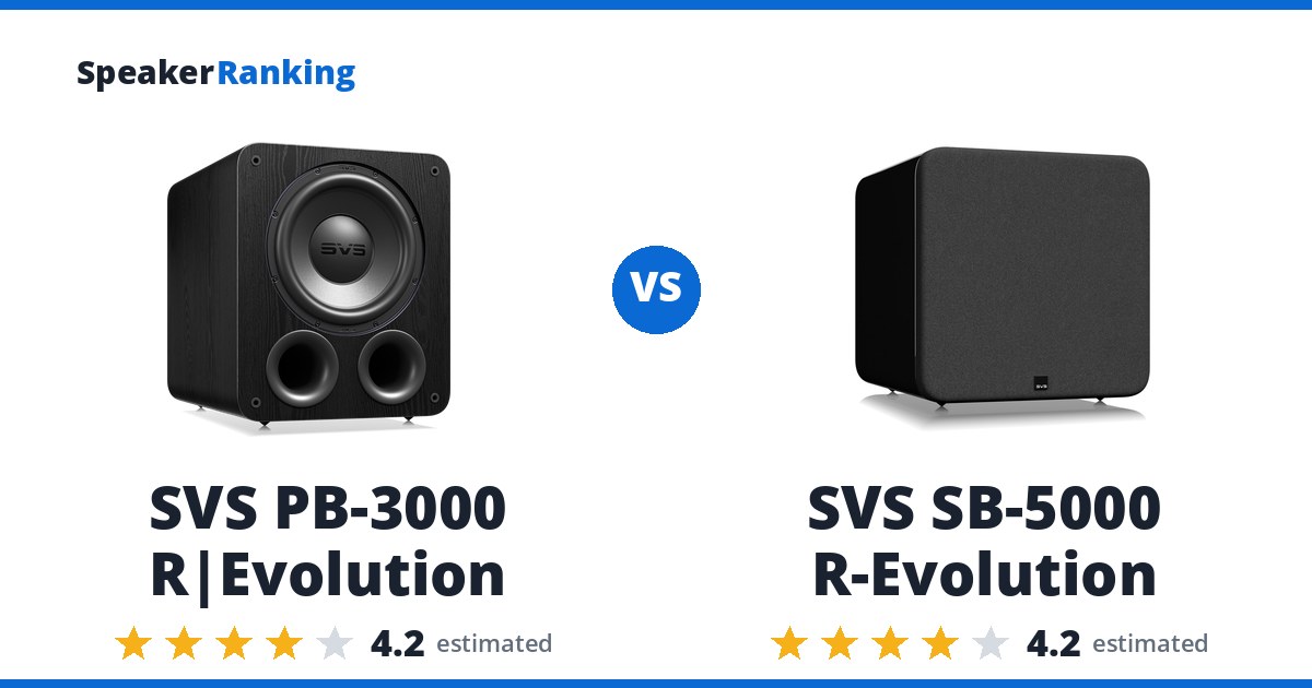 SVS PB-3000 R|Evolution vs SVS SB-5000 R-Evolution