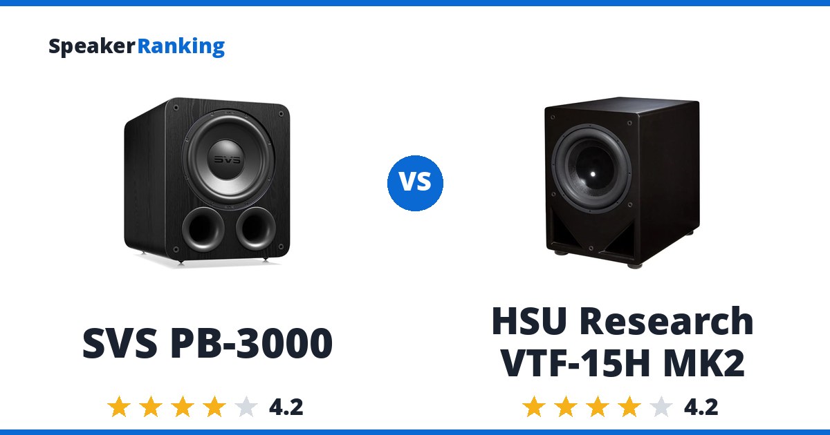 SVS PB-3000 vs HSU Research VTF-15H MK2