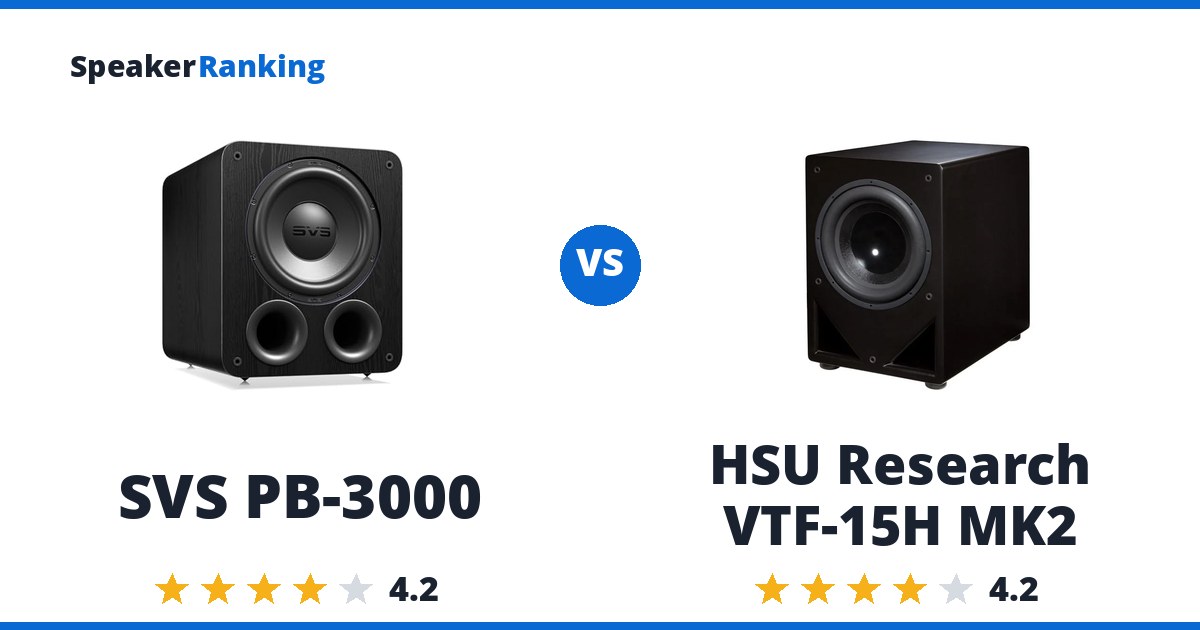 SVS PB-3000 vs HSU Research VTF-15H MK2