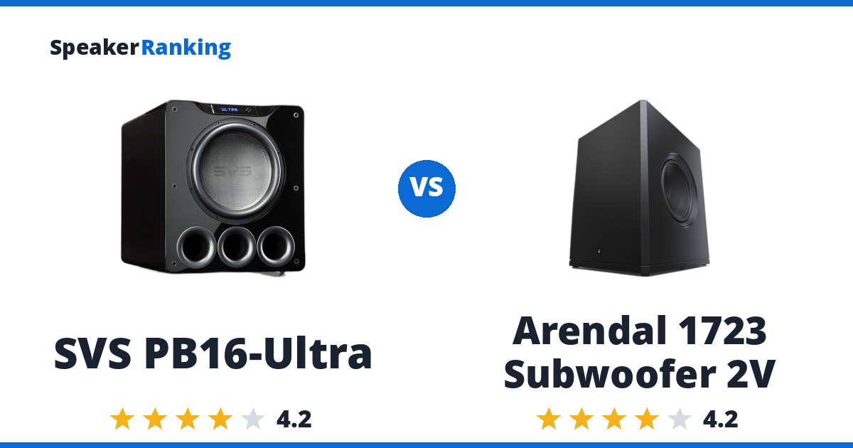 SVS PB16-Ultra vs Arendal 1723 Subwoofer 2V