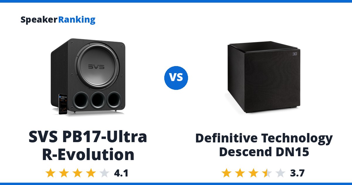 SVS PB17-Ultra R-Evolution vs Definitive Technology Descend DN15