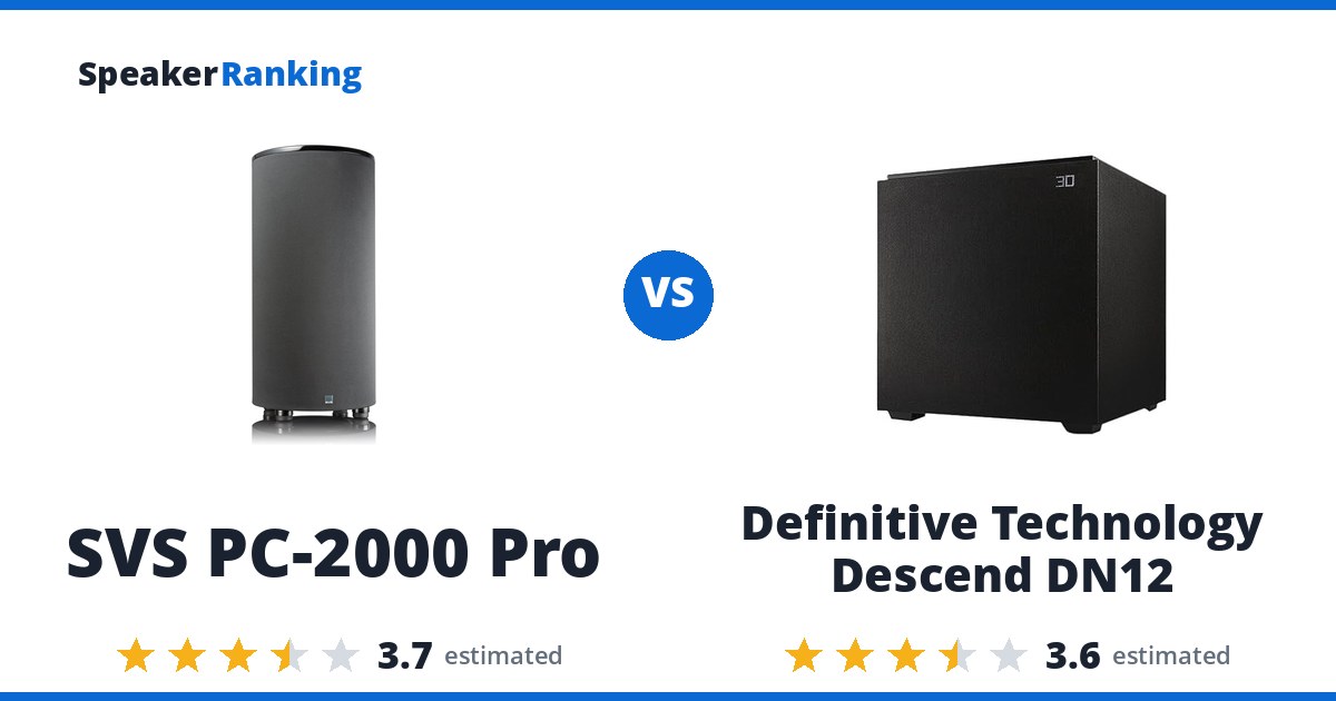 SVS PC-2000 Pro vs Definitive Technology Descend DN12