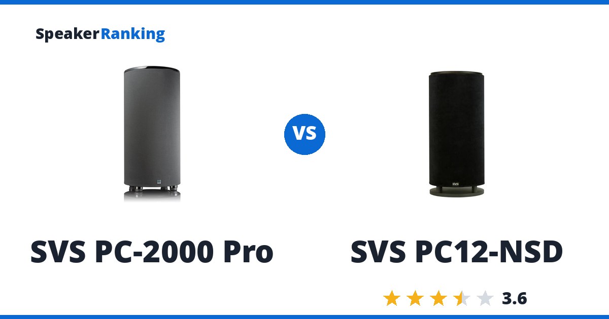 SVS PC-2000 Pro vs SVS PC12-NSD