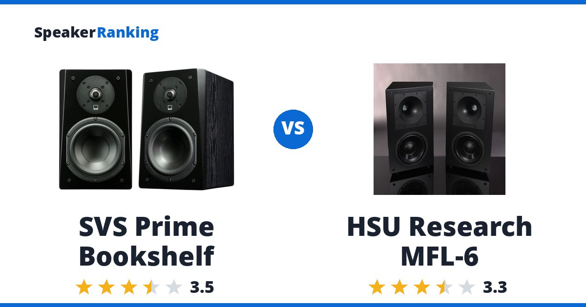 SVS Prime Bookshelf vs HSU Research MFL-6
