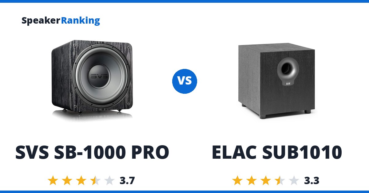 SVS SB-1000 PRO vs ELAC SUB1010