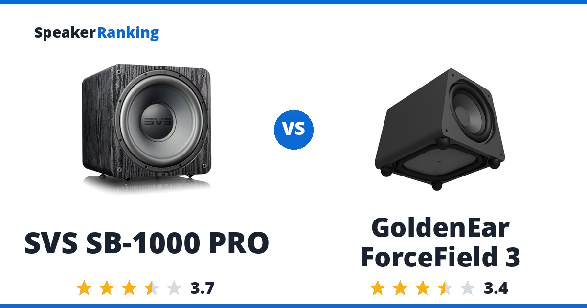 SVS SB-1000 PRO vs GoldenEar ForceField 3