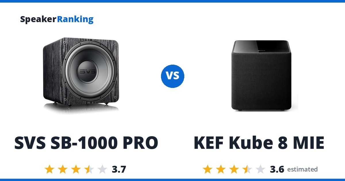 SVS SB-1000 PRO vs KEF Kube 8 MIE