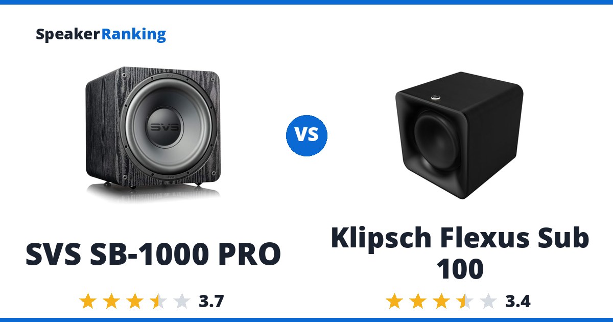 SVS SB-1000 PRO vs Klipsch Flexus Sub 100