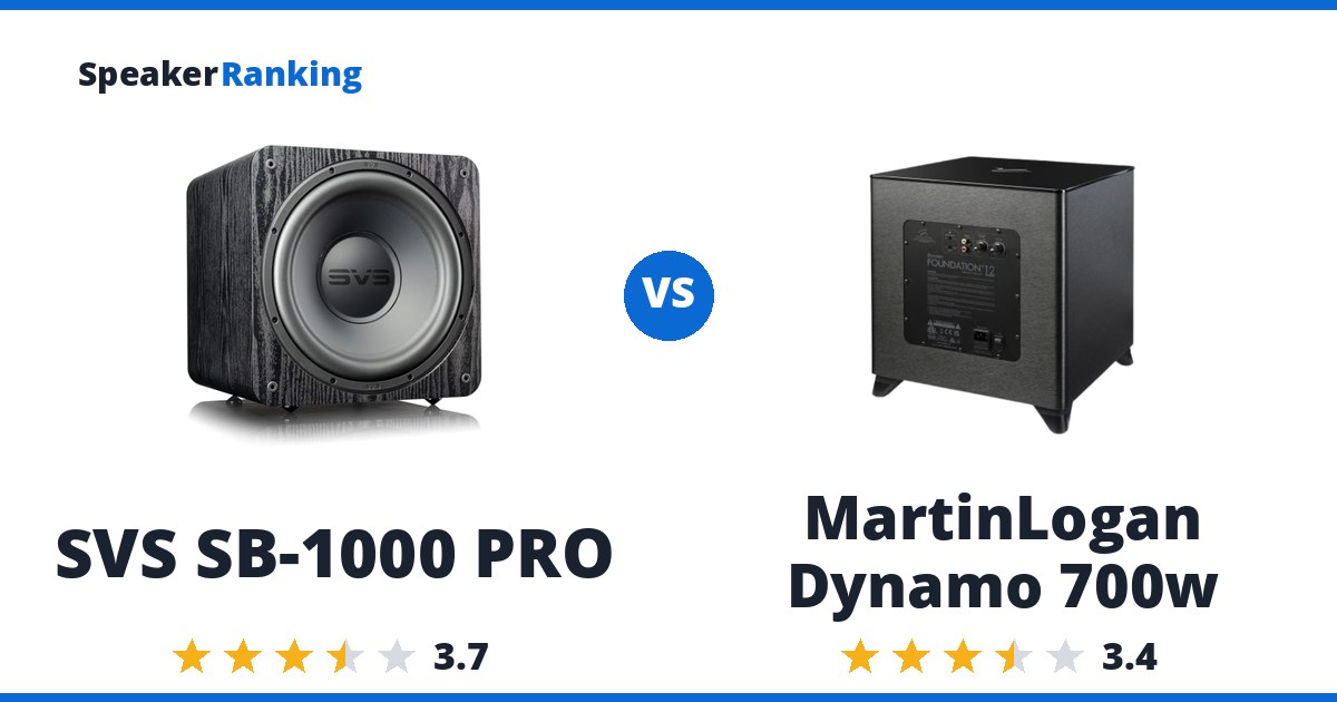 SVS SB-1000 PRO vs MartinLogan Dynamo 700w
