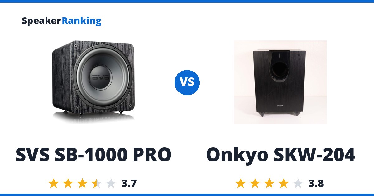 SVS SB-1000 PRO vs Onkyo SKW-204
