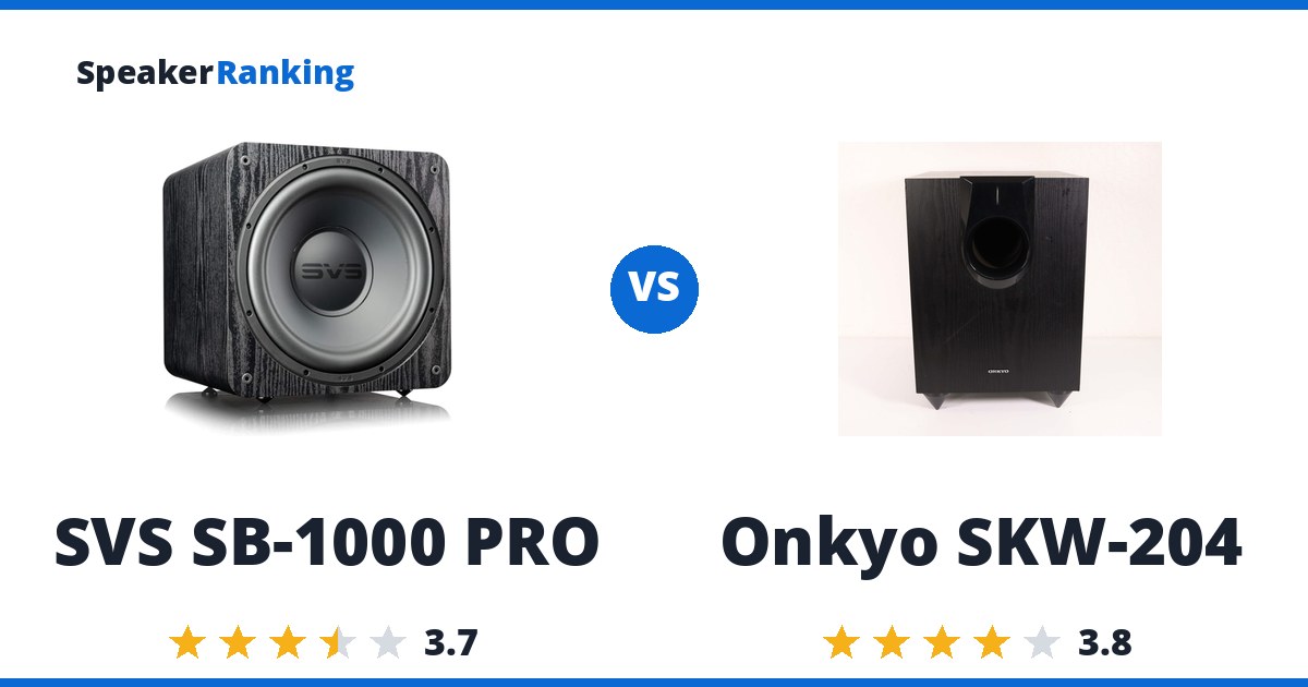 SVS SB-1000 PRO vs Onkyo SKW-204