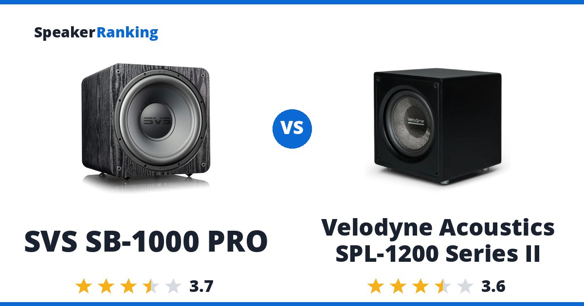 SVS SB-1000 PRO vs Velodyne Acoustics SPL-1200 Series II