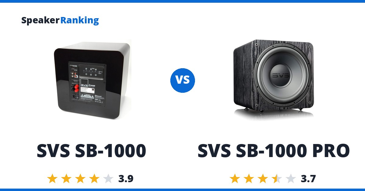 SVS SB-1000 vs SVS SB-1000 PRO