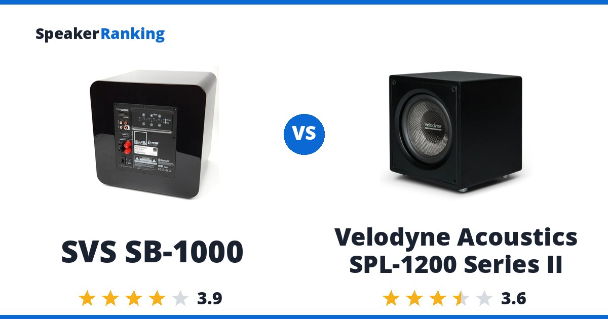 SVS SB-1000 vs Velodyne Acoustics SPL-1200 Series II