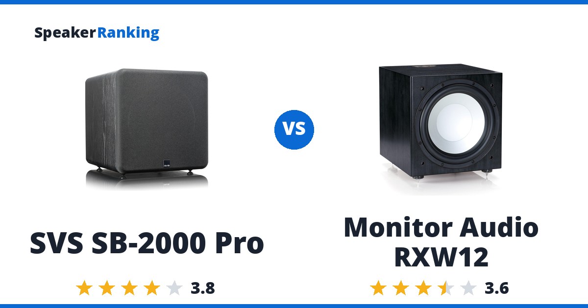 SVS SB-2000 Pro vs Monitor Audio RXW12