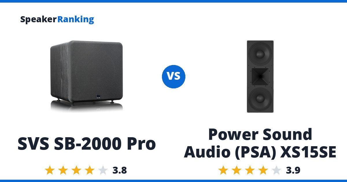 SVS SB-2000 Pro vs Power Sound Audio (PSA) XS15SE