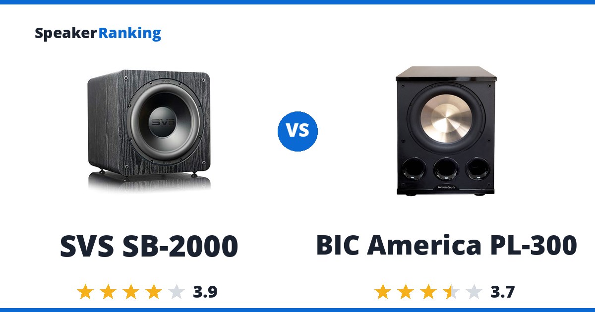 SVS SB-2000 vs BIC America PL-300