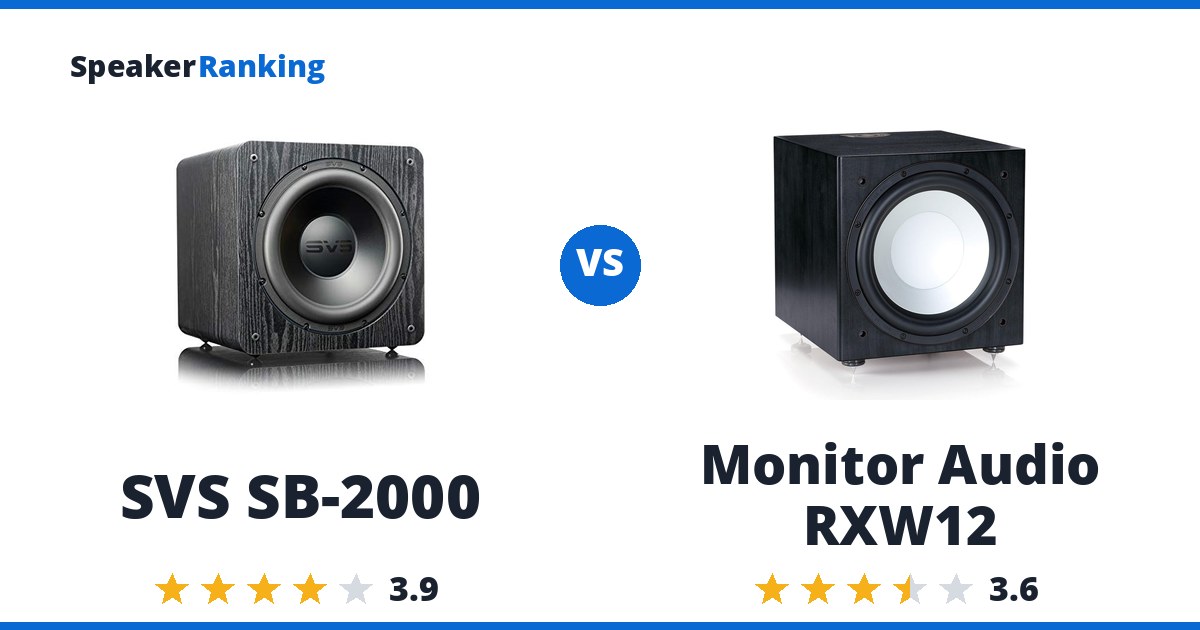 SVS SB-2000 vs Monitor Audio RXW12