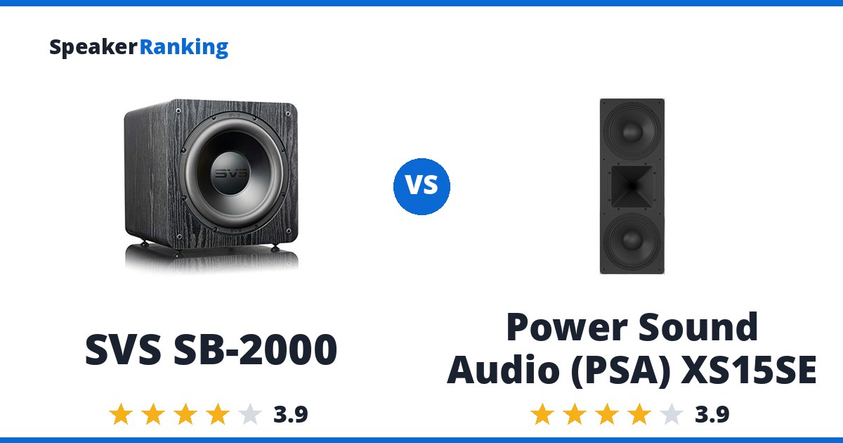 SVS SB-2000 vs Power Sound Audio (PSA) XS15SE