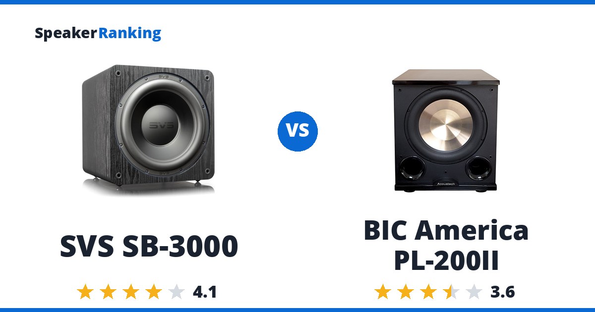 SVS SB-3000 vs BIC America PL-200II