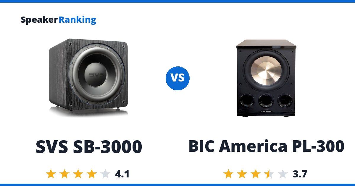 SVS SB-3000 vs BIC America PL-300