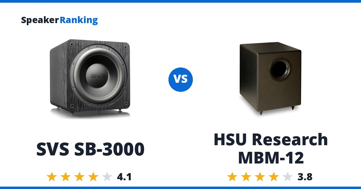 SVS SB-3000 vs HSU Research MBM-12