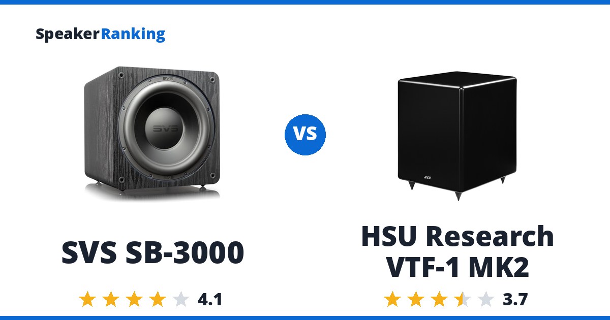 SVS SB-3000 vs HSU Research VTF-1 MK2