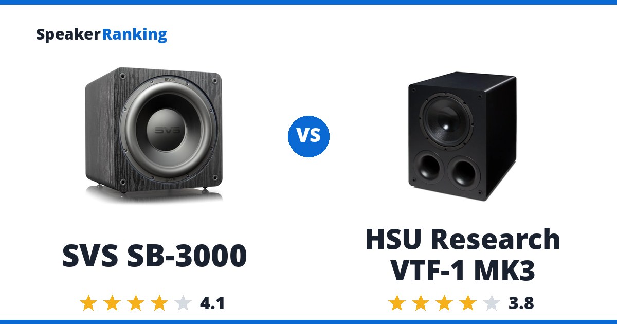 SVS SB-3000 vs HSU Research VTF-1 MK3