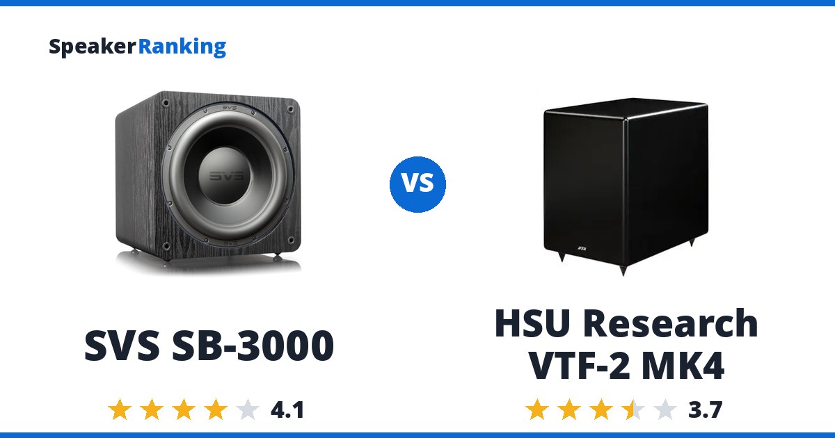 SVS SB-3000 vs HSU Research VTF-2 MK4