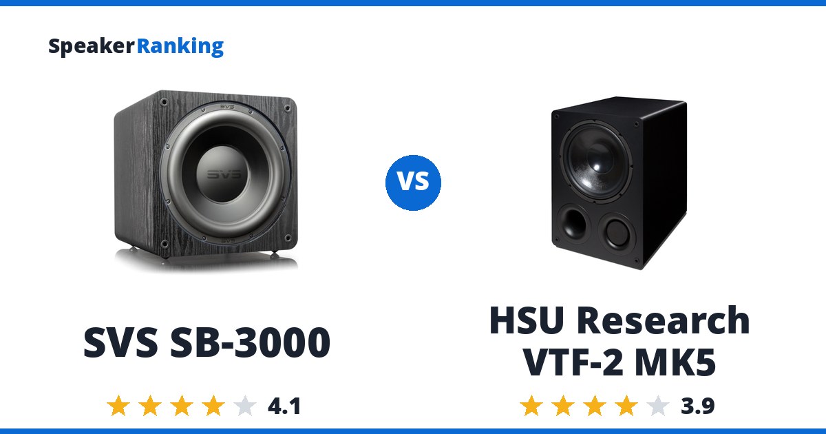 SVS SB-3000 vs HSU Research VTF-2 MK5