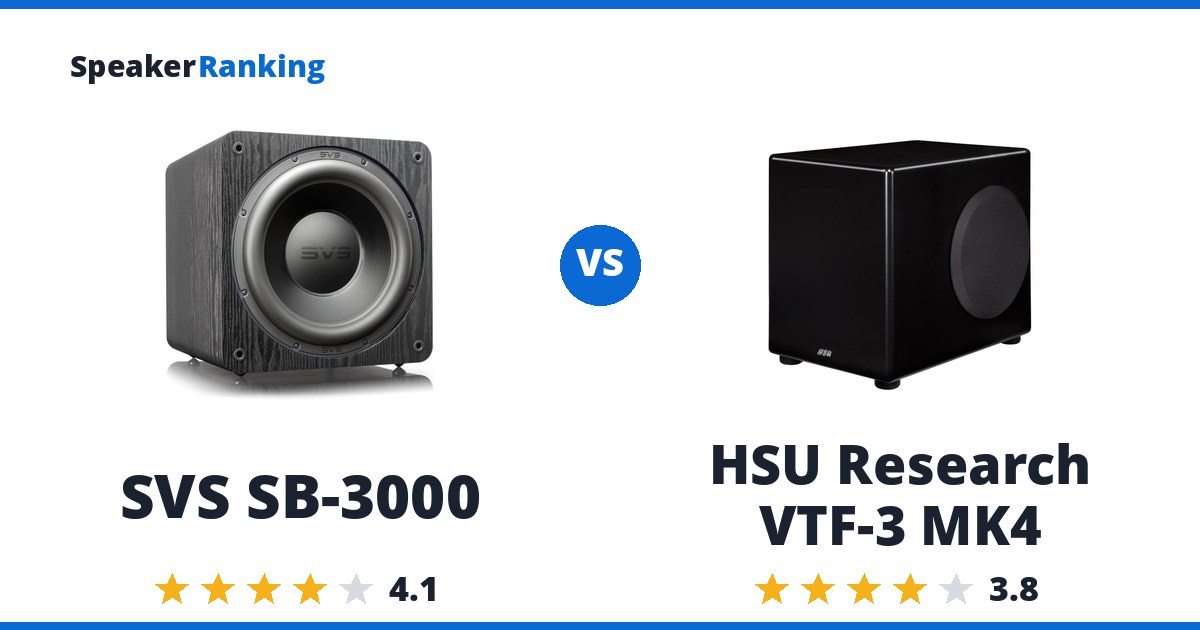 SVS SB-3000 vs HSU Research VTF-3 MK4