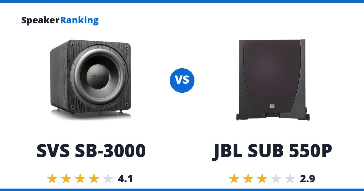 SVS SB-3000 vs JBL SUB 550P