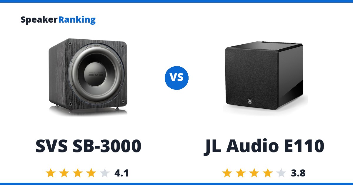 SVS SB-3000 vs JL Audio E110