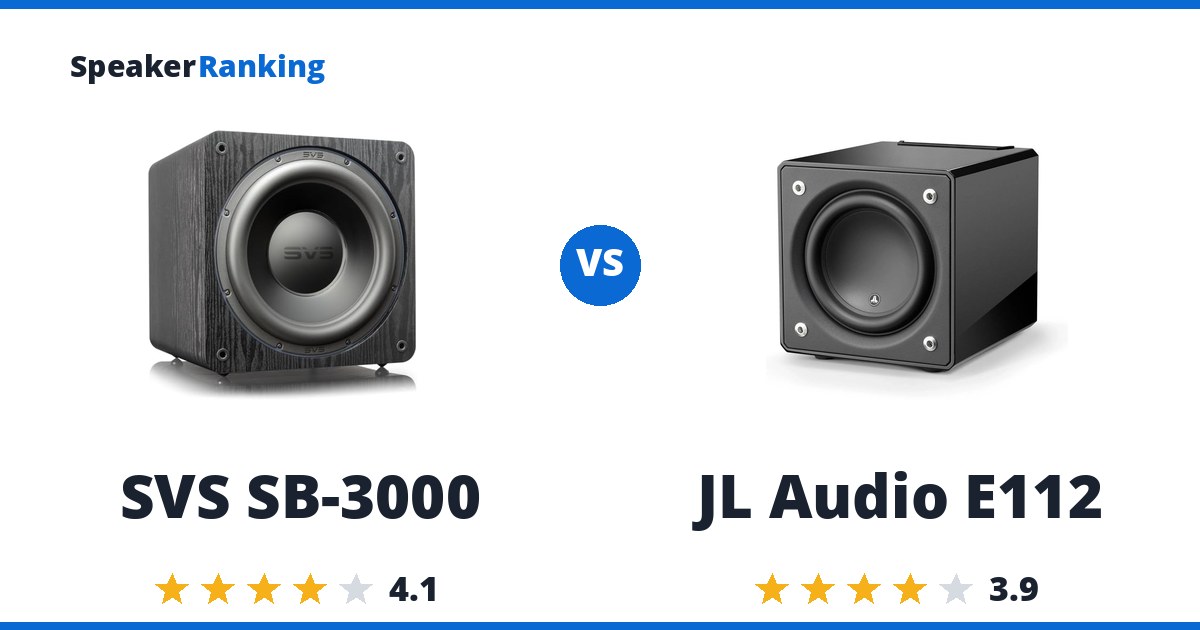 SVS SB-3000 vs JL Audio E112
