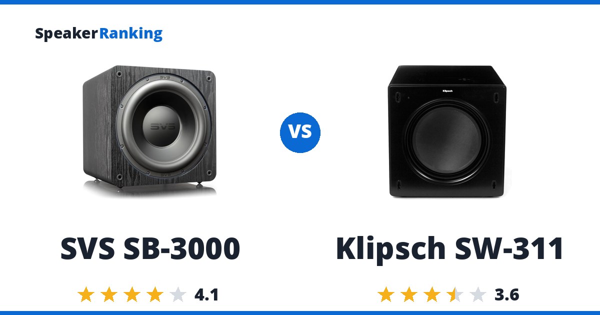 SVS SB-3000 vs Klipsch SW-311
