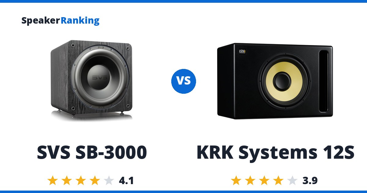 SVS SB-3000 vs KRK Systems 12S
