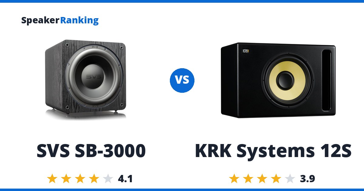 SVS SB-3000 vs KRK Systems 12S