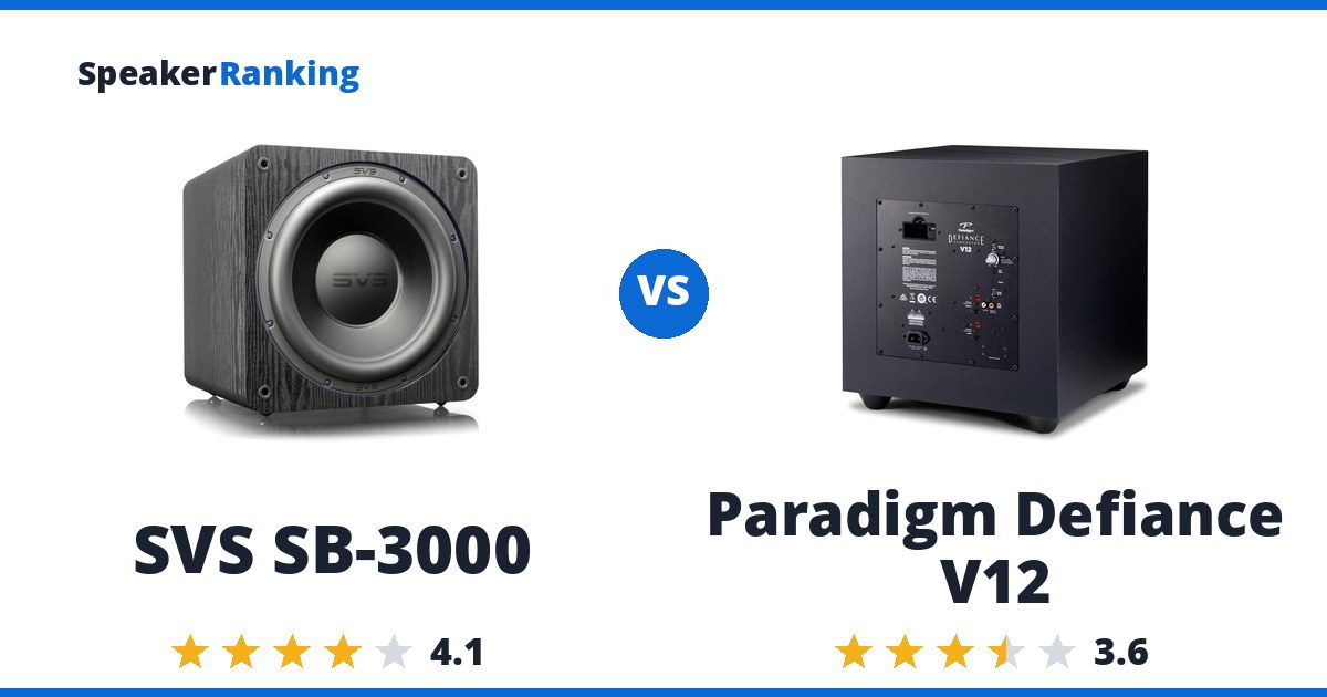 SVS SB-3000 vs Paradigm Defiance V12